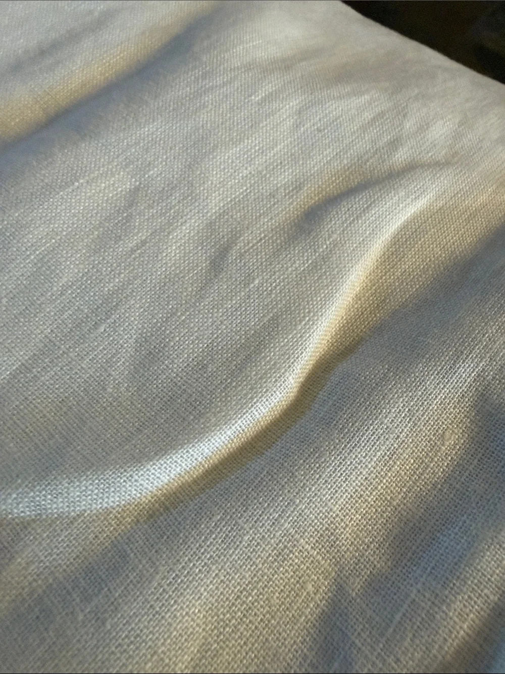 96x108 in Ivory European Linen Blackout Drapery Panel - Retail $328 for a pair